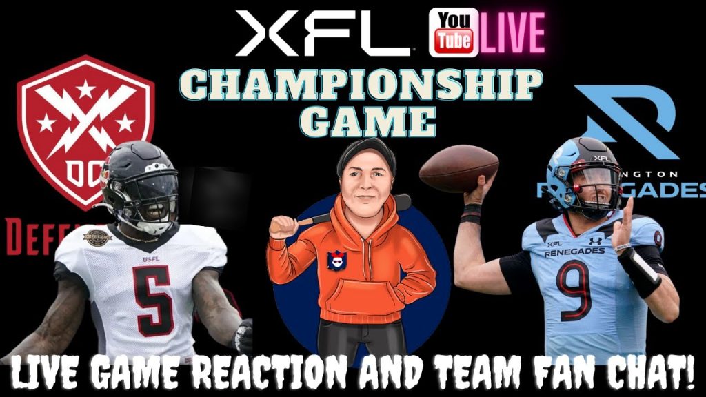 XFL Football Championship LIVE ~ DC Defenders vs. Arlington Renegades