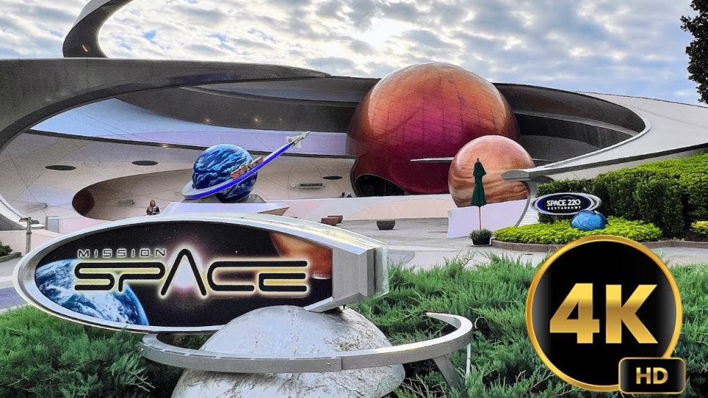 Mission Space | 4K HD 60fps FULL RIDE  World Discovery in Epcot Walt Disney World