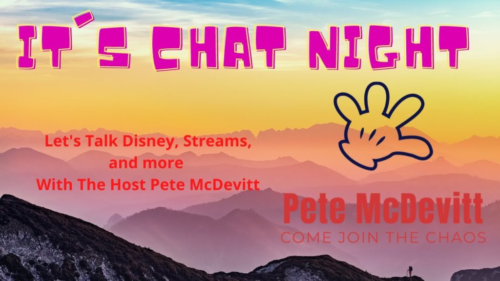 Friday Night… Late night hang out with Pete… and maybe a friend.