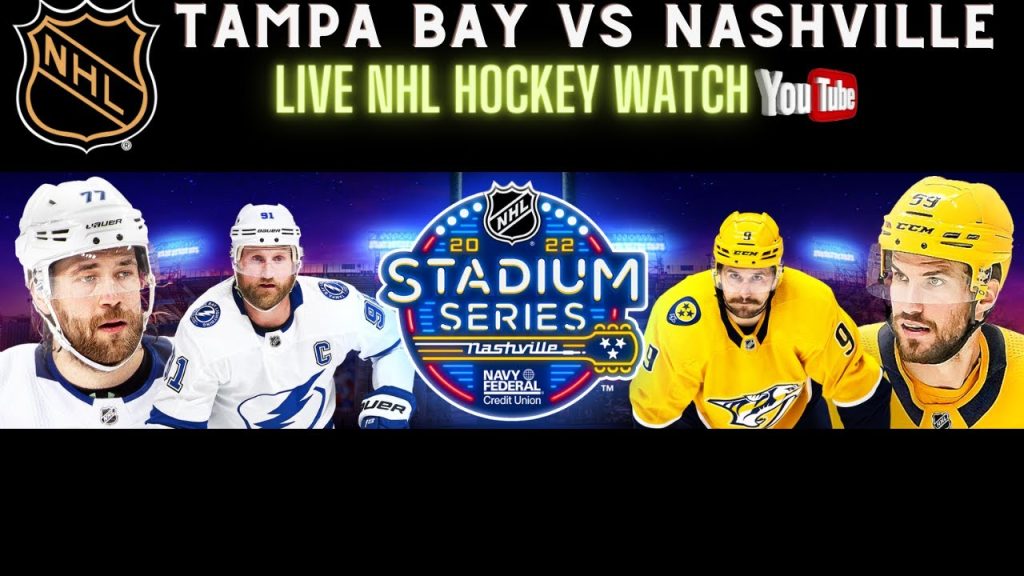 Nashville Predators vs Tampa Bay Lightning 🔴LIVE NHL Hockey || NHL Stadium Series
