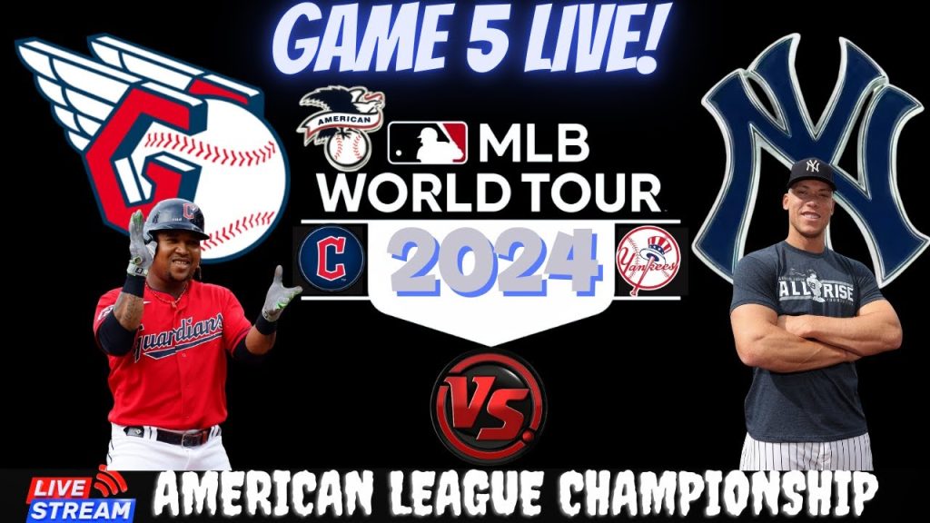 Yankees vs Guardians ⚾ LIVE 2024 MLB CHAMPIONSHIP GAME 5 ⚾ Live Play Reaction Guardians vs Yankees