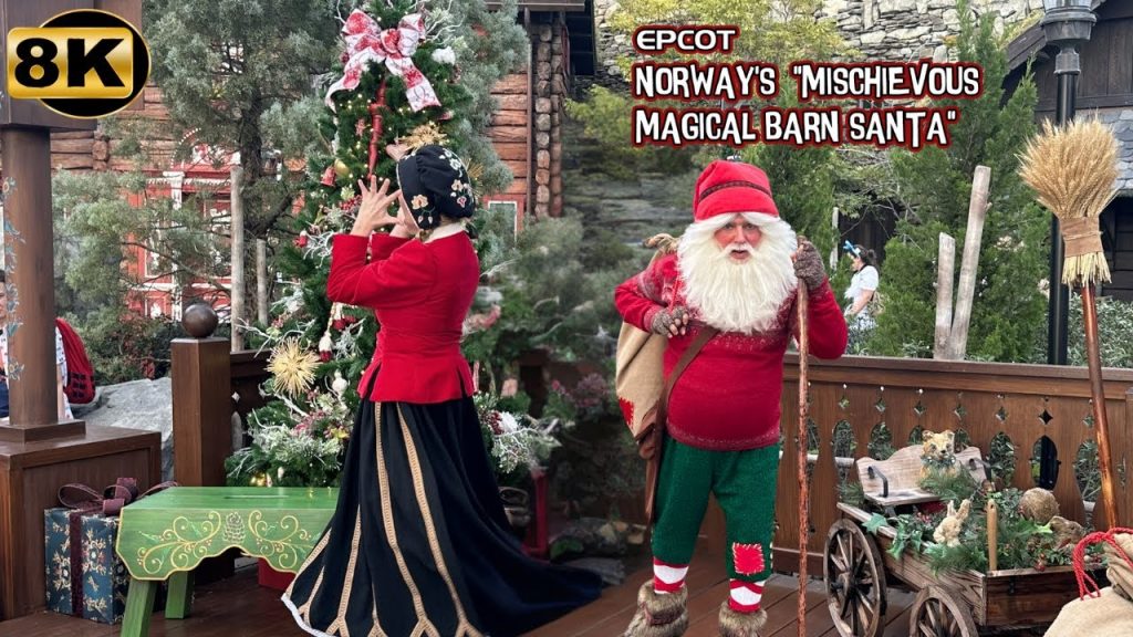 Disney 2024 Epcot Barn Santa Norway Pavilion 8K