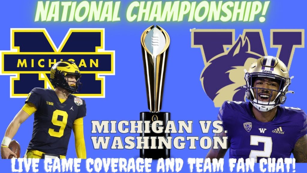 Michigan Wolverines vs Washington Huskies 🔴LIVE 2024 College National Championship Game