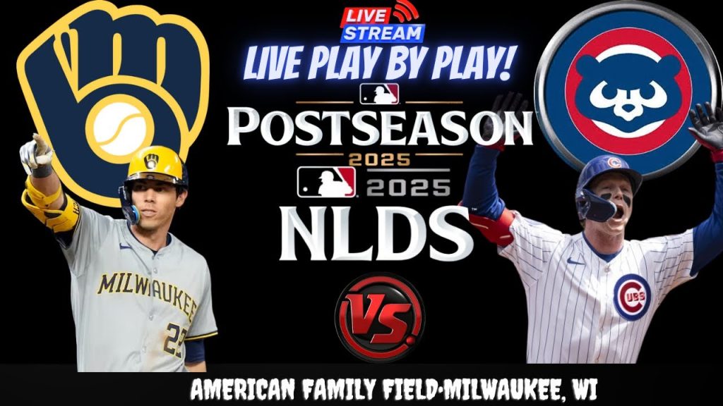 Chicago Cubs vs Milwaukee Brewers ⚾🔥 Live NLDS Playoffs GAME 5 Play-by-play Watch!