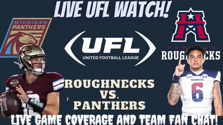 Houston Roughnecks vs Michigan Panthers 🔴🏈 LIVE UFL Fan Stream