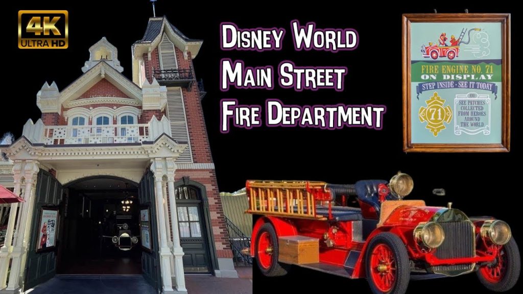Main Street Fire Department Magic Kingdom  | 4K POV | Walt Disney World