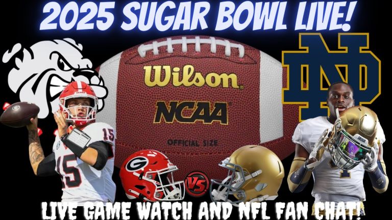 Georgia Bulldogs vs Notre Dame Irish 2025 Sugar Bowl 🚨 NCAA College Football 🏈 Live Stream