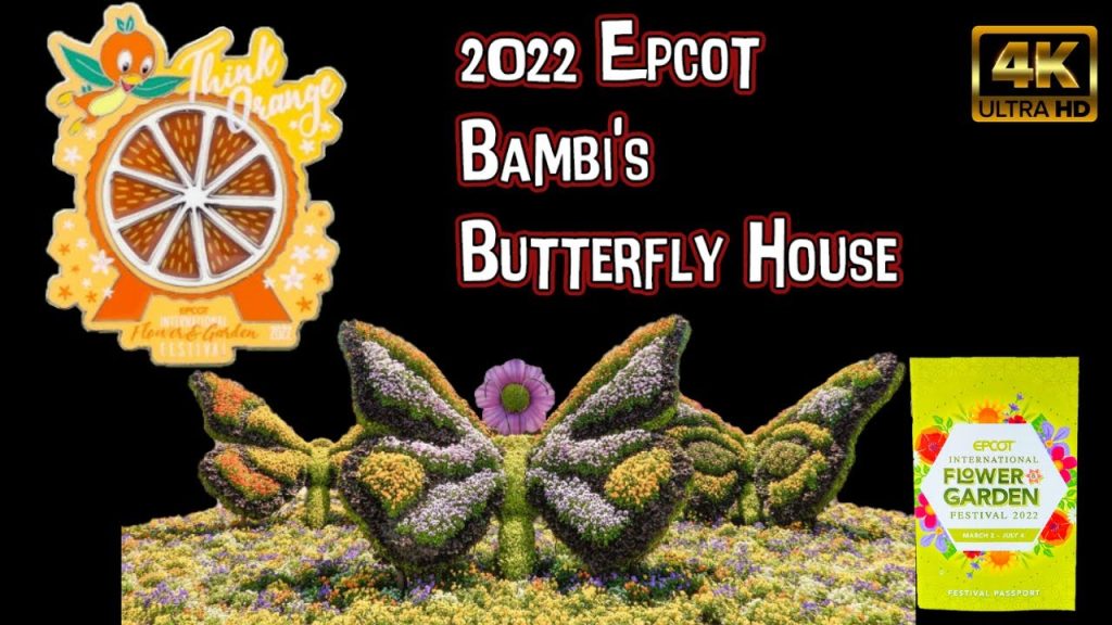 Epcot Butterfly Garden 2022 | 4K HD Stroll || Walt Disney World Resort