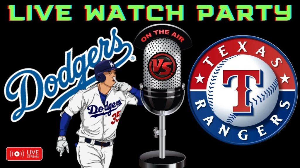 Dodgers VS Rangers LIVE MLB Watch Party Reaction-Chat Interaction