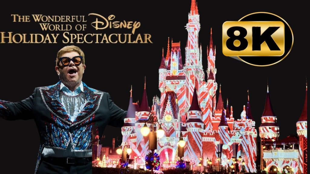 Elton John at Disney Magic Kingdom Christmas Performance of “Your Song” {8k}