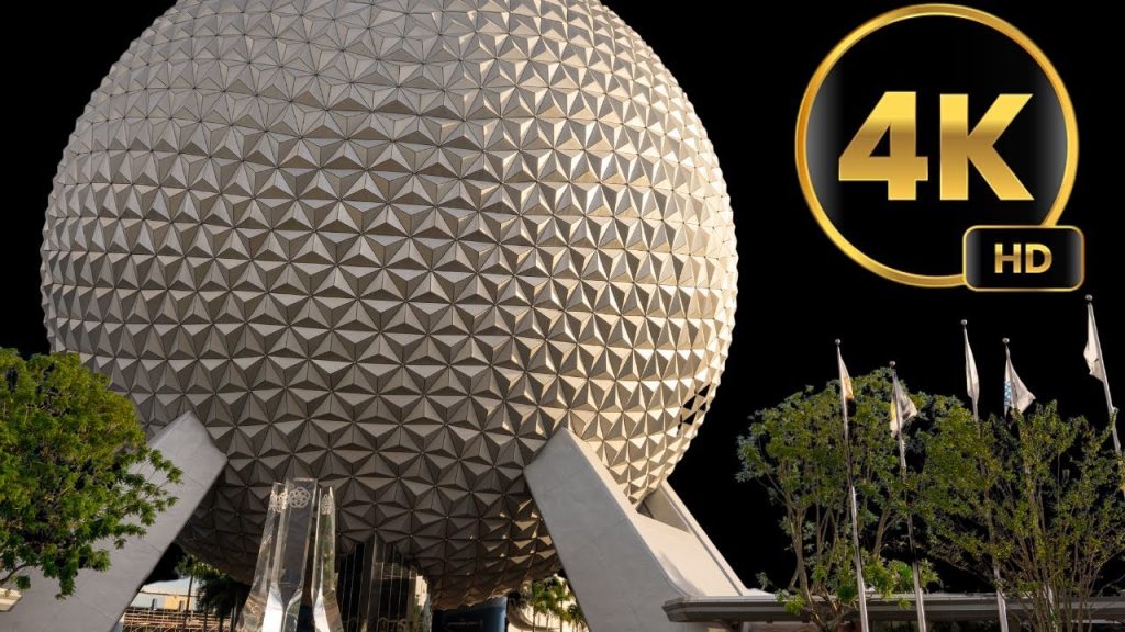 Spaceship Earth 4K HD 60fps  Full Ride Attraction Epcot World Showcase: Walt Disney World