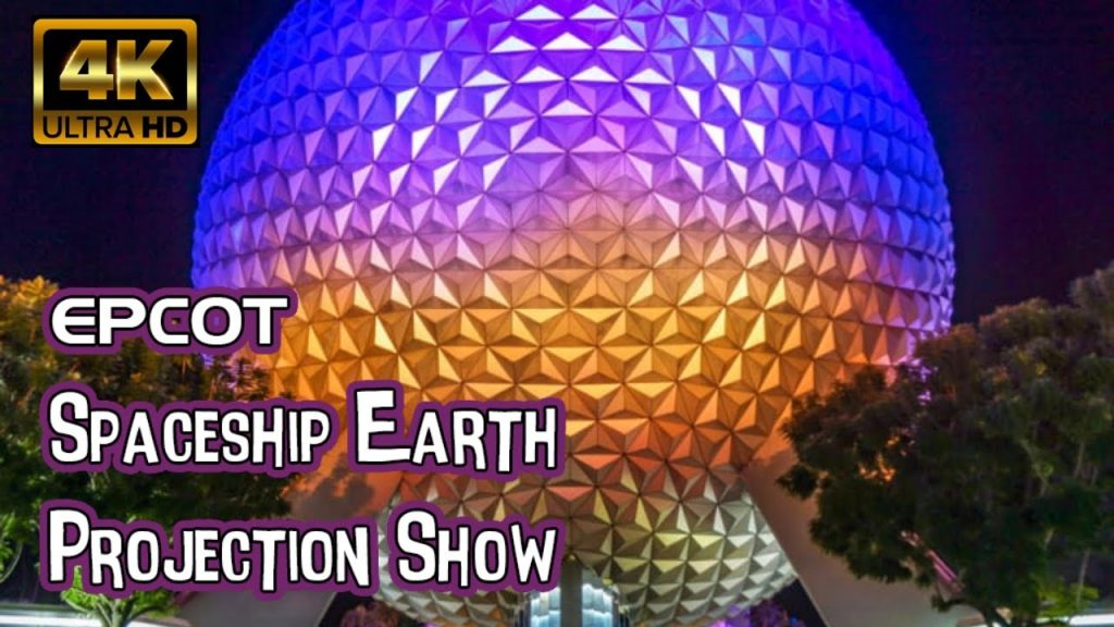 Spaceship Earth Projections | 4K POV Full Show Attraction | Epcot World Showcase: Walt Disney World