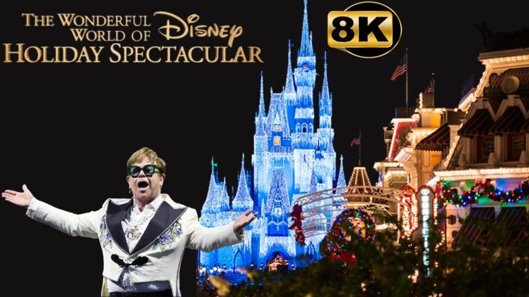 Elton John at Disney Magic Kingdom Christmas Performance of “Tiny Dancer” {8k}