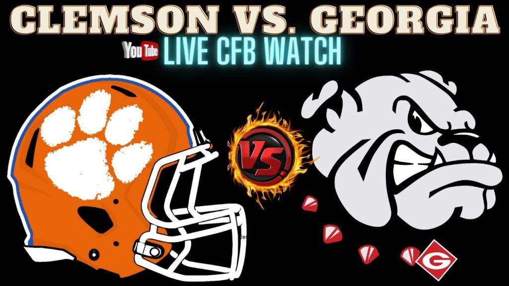 Georgia vs Clemson  🔴LIVE CFB Watch 🏈CLEMvsGEO  🏈Play By Play Reaction