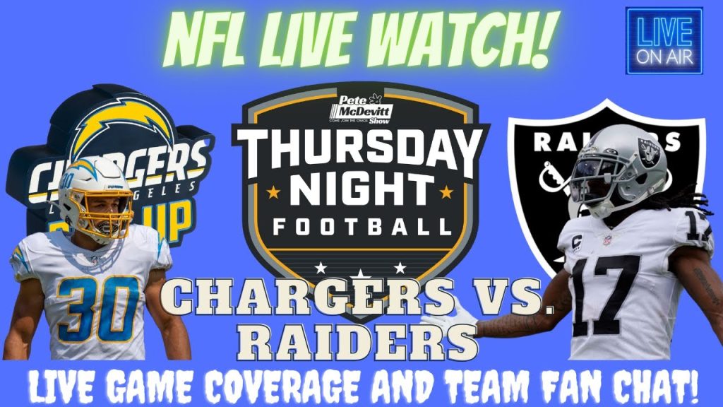 Los Angeles Chargers vs Las Vegas Raiders || Chargers vs Raiders: NFL LIVE