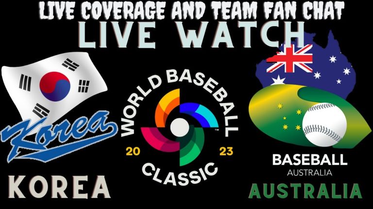 Korea vs Australia LIVE ⚾ 2023 WORLD BASEBALL CLASSIC ⚾ Live Play Reaction & Fan Chat