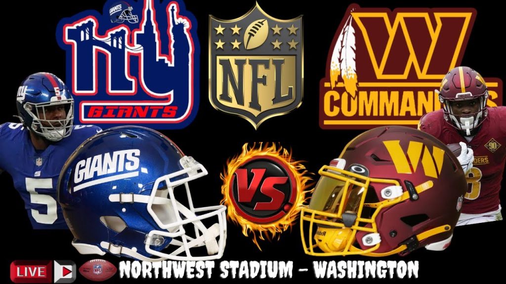 NFL Week Drama: Giants Face Commanders Live Stream