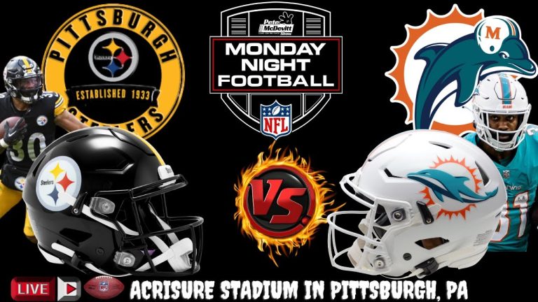 Steelers Battle Dolphins: Live NFL Monday Night Showdown