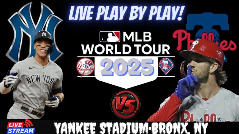 Yankees vs Phillies ~ MLB ~  PLAY BY PLAY ~ LIVE WATCH 🔴⚾