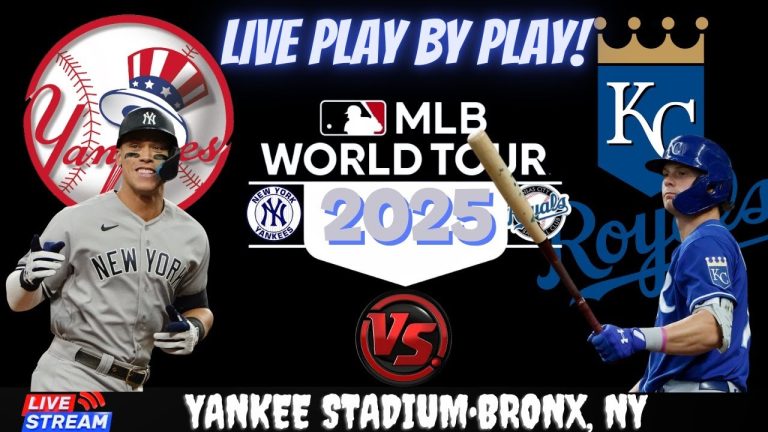 Yankees VS Royals 🔴 LIVE ⚾ MLB #NYYvsKC Watch Party Play By Play Reaction.