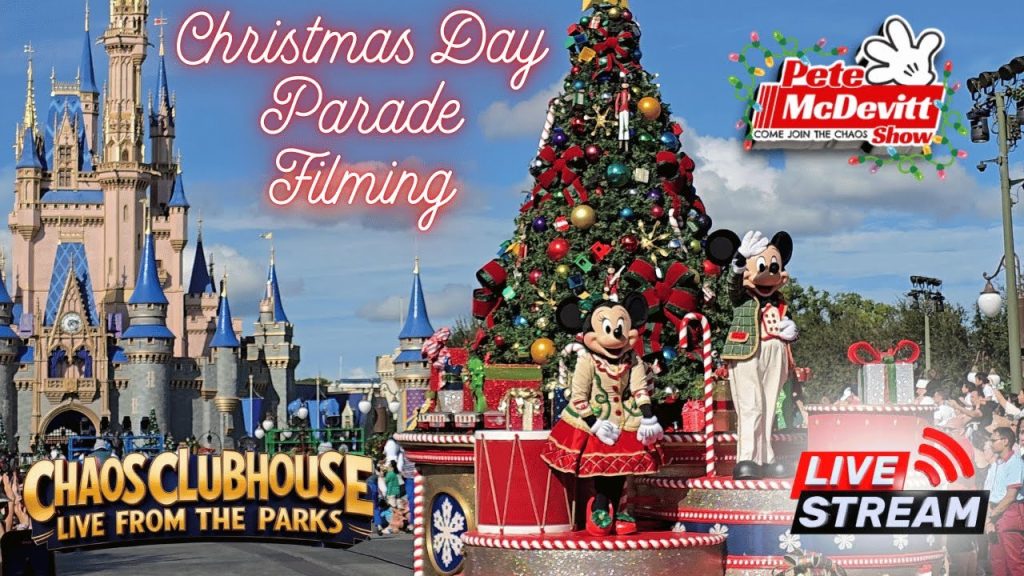 Disney World Christmas Day Parade Filming