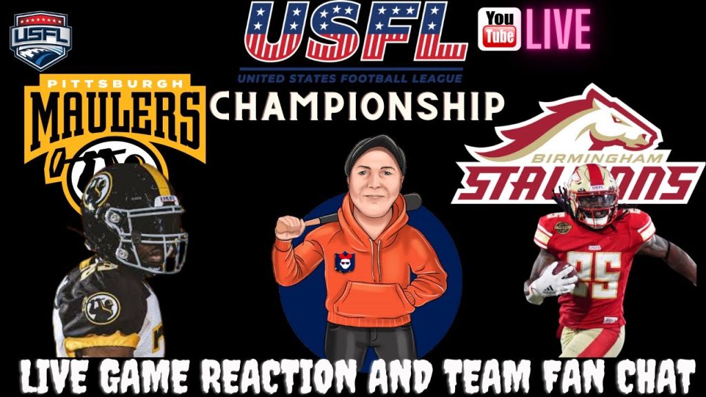 USFL Championship Live 🔴 Pittsburgh Maulers vs. Birmingham Stallions | Live Watch Reaction