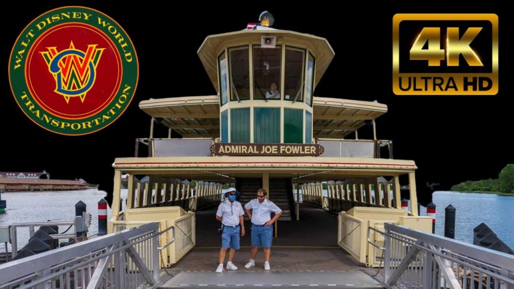 Admiral Joe Fowler Boat Ride Magic Kingdom ~ 4K 60fps Walt Disney World