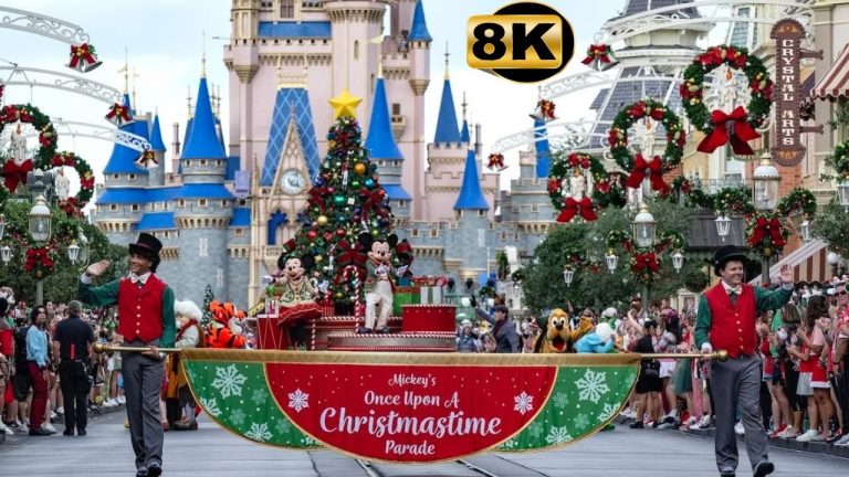2025 Christmas Day Parade “Disney Once Upon A Christmastime Parade” Magic Kingdom 8K Color
