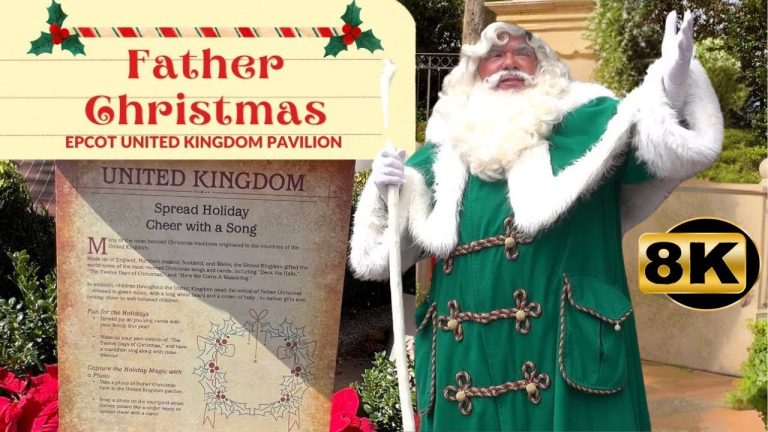 Disney 2024 Epcot United Kingdom Father Christmas Storyteller 8K
