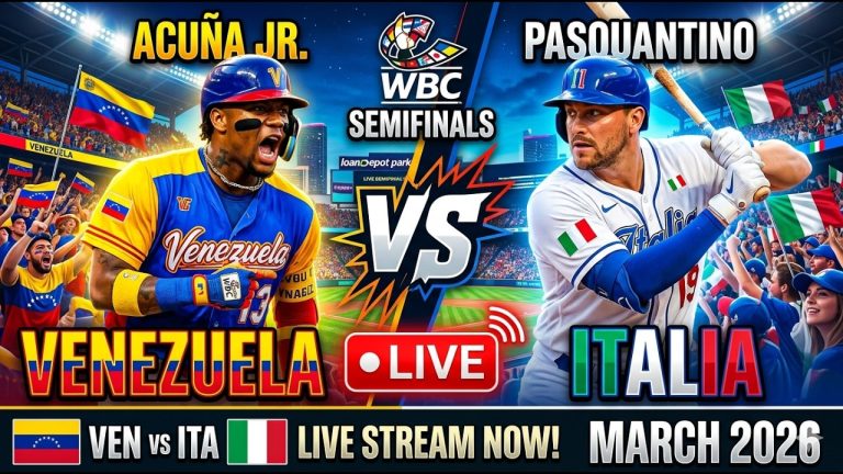 VENEZUELA vs ITALY LIVE! 🇻🇪🇮🇹 2026 World Baseball Classic Semifinals