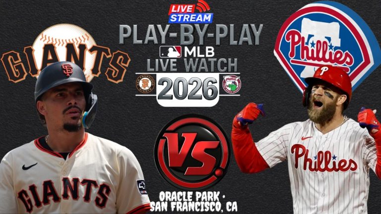 Giants VS Phillies ⚾LIVE MLB⚾ Play By Play ⚾Chat Interaction